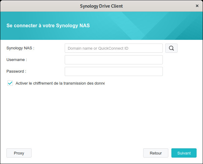 synology drive connexion